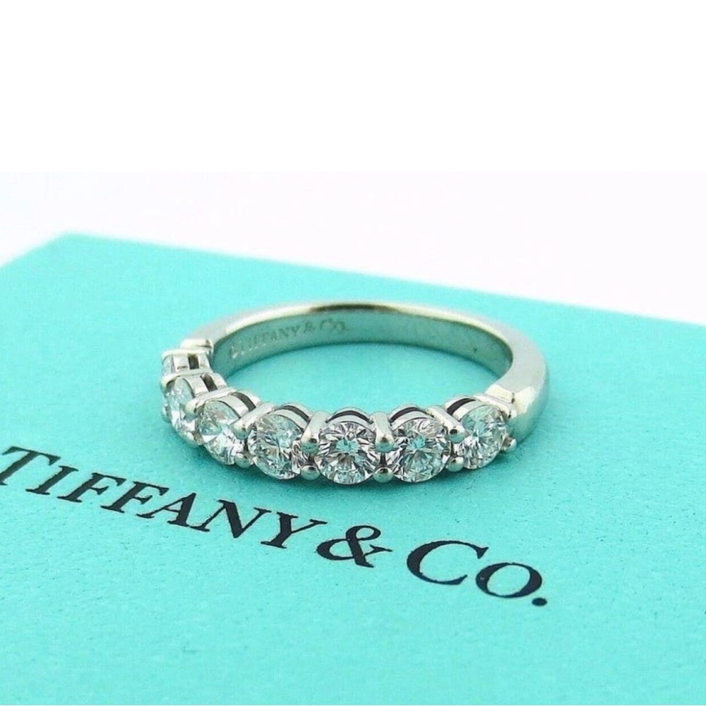 Tiffany & Co Platinum Forever Half-circle Diamond Ring
